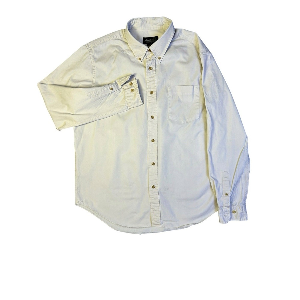 Eddie Bauer Men's Button-Down Long Sleeve Shirt, 100% Cotton Soft Twill